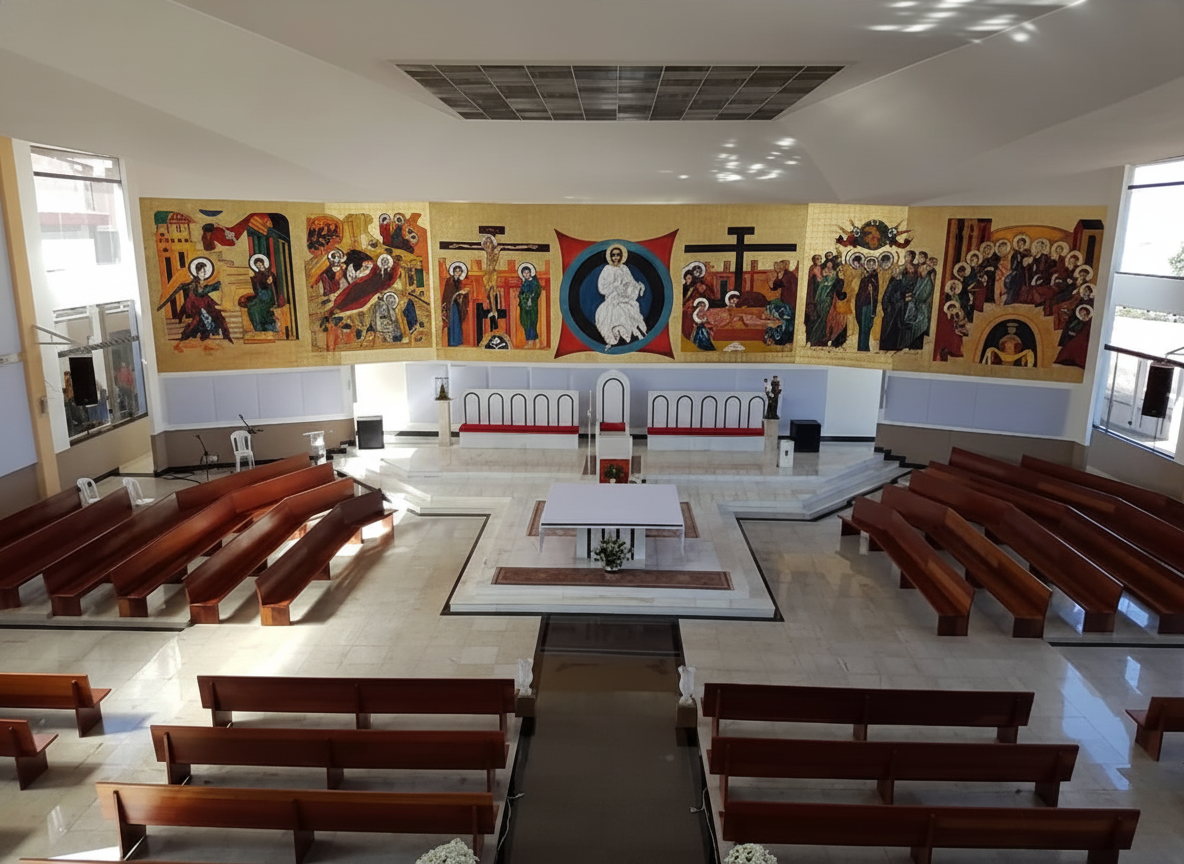 Church Interior Center Day